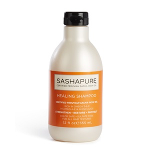 SASHAPURE Шампунь восстанавливающий бессульфатный для волос с натуральными маслами / Healing Shampoo 350 мл