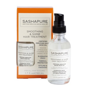 SASHAPURE Сыворотка разглаживающая для волос с натуральными маслами / Shine & Smoothing Treatment 50 мл