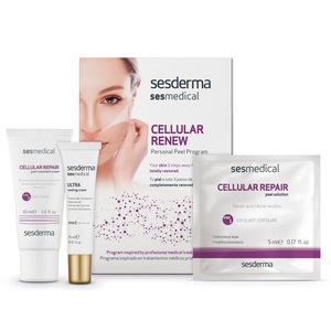 SESDERMA Программа для клеточного восстановления (салфетки 4 шт, Sealing Cream 15 мл, Post-treatment Cream 30 мл) / SESMEDICAL
