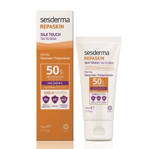 SESDERMA Средство солнцезащитное СЗФ 50 с нежностью шелка для лица / REPASKIN SILK TOUCH Facial sunscreen SPF 50 50 мл