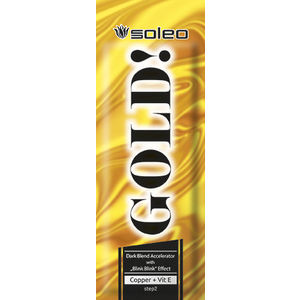SOLEO Ускоритель загара интенсивный с золотыми частицами / Gold 15 мл
