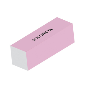 SOLOMEYA Блок-шлифовщик для ногтей, нежно-розовый 120 грит / Delicate Pink Sanding Block