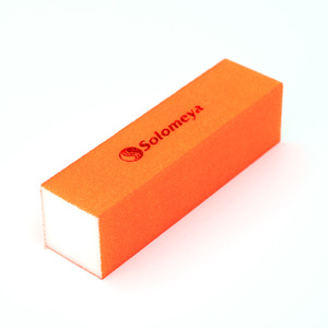 SOLOMEYA Блок-шлифовщик для ногтей, оранжевый / Orange Sanding Block