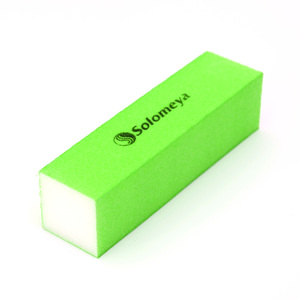 SOLOMEYA Блок-шлифовщик для ногтей, зеленый / Green Sanding Block