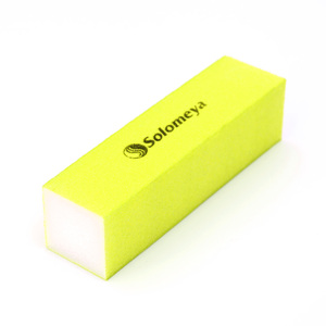 SOLOMEYA Блок-шлифовщик для ногтей, желтый / Yellow Sanding Block