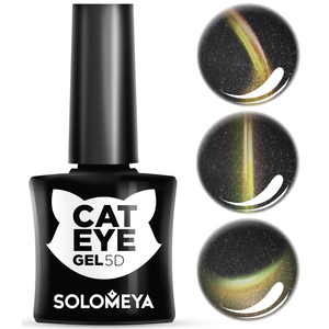 SOLOMEYA Гель-лак для ногтей Кошачий глаз, 2 Мейн-Кун / 5D Vip Cat Eye Maine Coon 5 мл