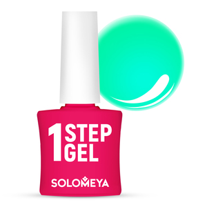 SOLOMEYA Гель-лак однофазный для ногтей, 12 мята / One Step Gel Mint 5 мл