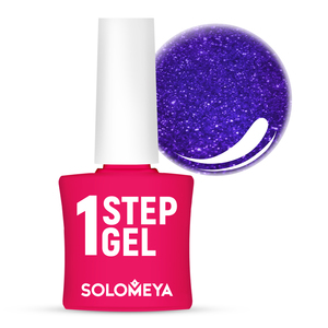 SOLOMEYA Гель-лак однофазный для ногтей, 24 сапфир / One Step Gel Sapphire 5 мл