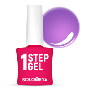 SOLOMEYA Гель-лак однофазный для ногтей, 30 фиалка / One Step Gel Violet 5 мл
