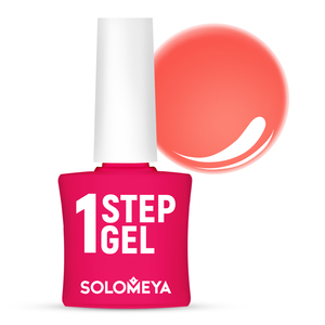 SOLOMEYA Гель-лак однофазный для ногтей, 8 коралл / One Step Gel Сoral 5 мл