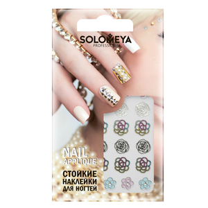 SOLOMEYA Наклейки для дизайна ногтей Цветочное ассорти / Flower mix