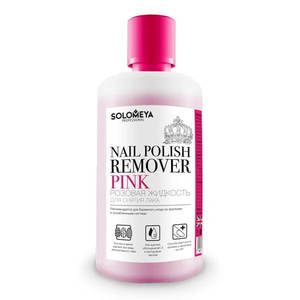 SOLOMEYA Жидкость для снятия лака, розовая / Pink 150 мл