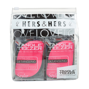TANGLE TEEZER Набор расчесок для волос / Compact Styler Hers & Hers