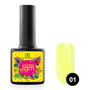 TNL PROFESSIONAL 01 гель-лак для ногтей, светло-желтый / Summer Jam 10 мл