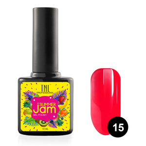 TNL PROFESSIONAL 15 гель-лак для ногтей, неоновый темно-коралловый / Summer Jam 10 мл
