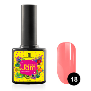 TNL PROFESSIONAL 18 гель-лак для ногтей, неоновый светло-коралловый / Summer Jam 10 мл