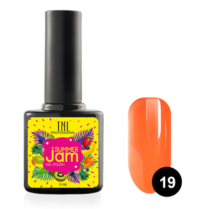 TNL PROFESSIONAL 19 гель-лак для ногтей, неоновый оранжевый / Summer Jam 10 мл