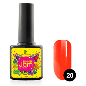 TNL PROFESSIONAL 20 гель-лак для ногтей, неоновый рыжий / Summer Jam 10 мл