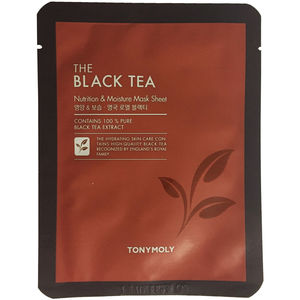 TONY MOLY Маска с экстрактом черного чая для лица / THE BLACK TEA MASK SET 5 SHEETS 5*25 г