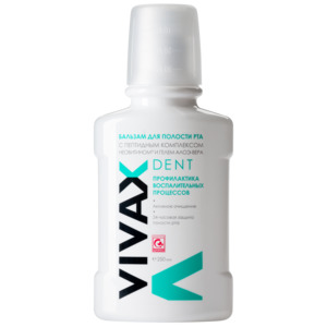VIVAX Бальзам противовоспалительный с Неовитином и гелем алоэ вера / VIVAX Dent 250 мл