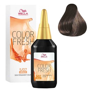 WELLA PROFESSIONALS 5/07 краска оттеночная для волос, светло-коричневый натуральный коричневый / Color Fresh 75 мл