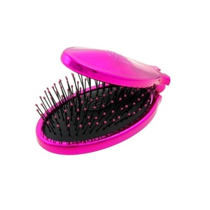 WET BRUSH Щетка-мини для спутанных волос раскладная, розовая / WET BRUSH MINI POP FOLD PINK