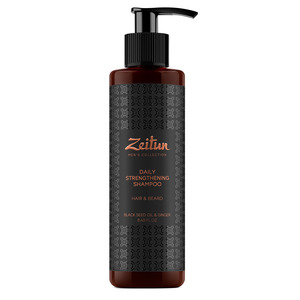 ZEITUN Шампунь укрепляющий стимулирующий для волос и бороды, для мужчин 250 мл