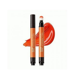Помада "Cushion Button" для губ, OR01 Punch orange, 4,1 г (The Saem)